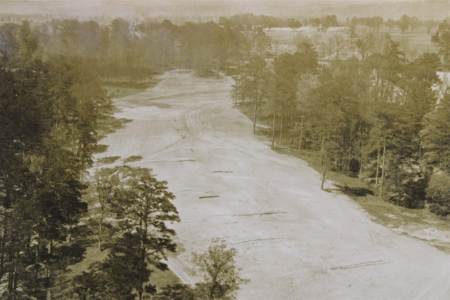 Early 1930s Augusta National GC Photo of 11th Fairway (17 Now) Construction Grounds