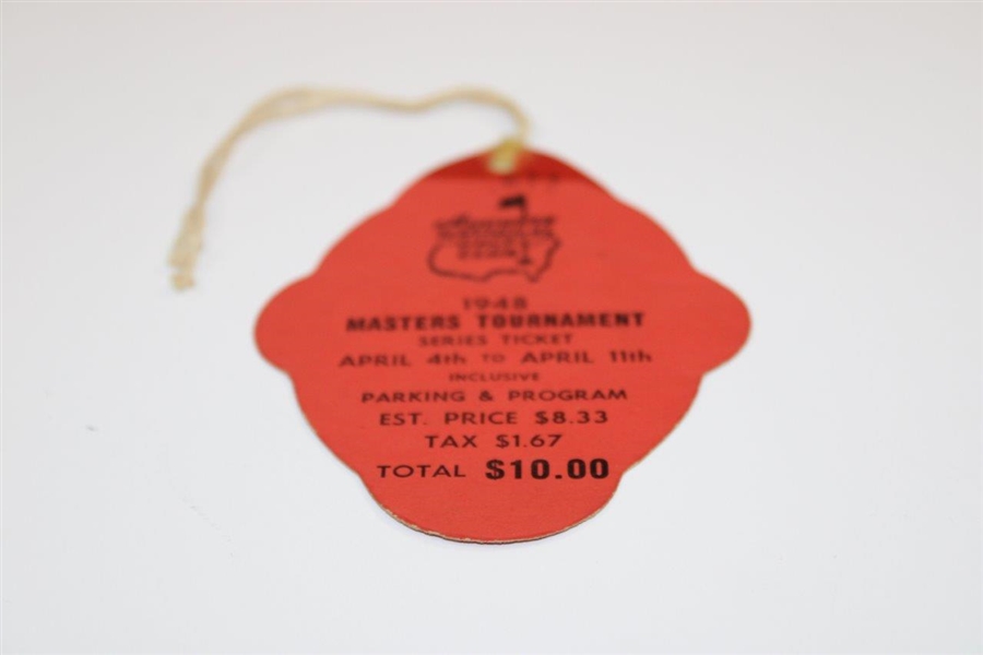 1948 Masters Tournament SERIES Badge Claude Harmon Winner #673