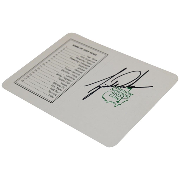 Tiger Woods Signed Augusta National Scorecard Circa 1997 with Letter & JSA #X36079