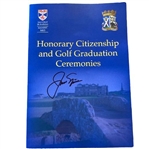 Jack Nicklaus Signed St Andrews Honorary Citizenship and Golf Graduation Ceremonies Program - 7/12/22!