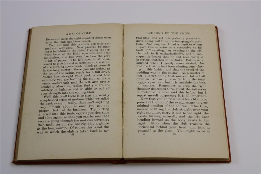 1916 ABC of Golf 1st Edition Book by John Duncan Dunn