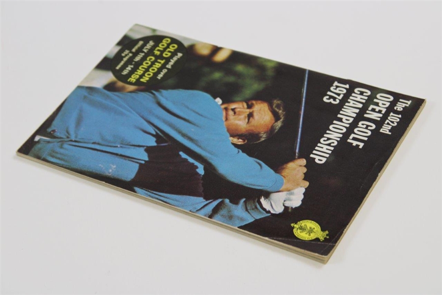 1973 Open Championship at Royal Troon Program Featuring Arnold Palmer on Cover