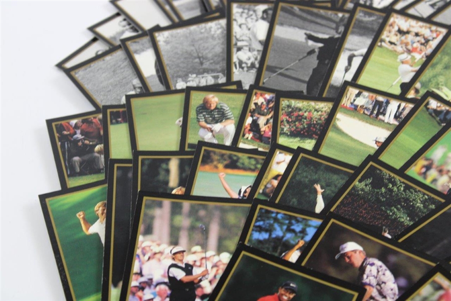 1997 Set of Grand Slam Ventures Masters Collection Golf Cards Including Tiger Woods