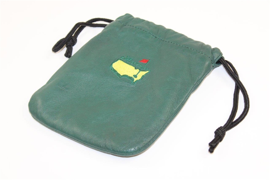Masters Tournament Leather Drawstring Pouch