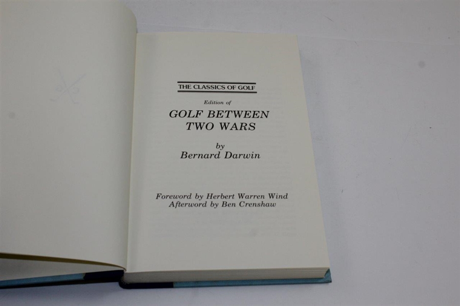 1985 'Golf Between Two Wars' by Bernard Darwin Classics of Golf Re-Issue Book