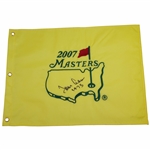 Tommy Aaron Signed 2007 Masters Embroidered Flag with 1973 JSA ALOA