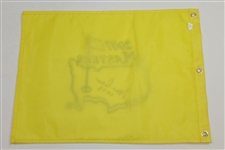Tommy Aaron Signed 2007 Masters Embroidered Flag with '1973' JSA ALOA