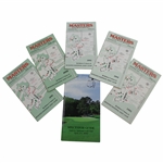 Six (6) Masters Tournament Spectator Guides - 1991-1995 & 2000