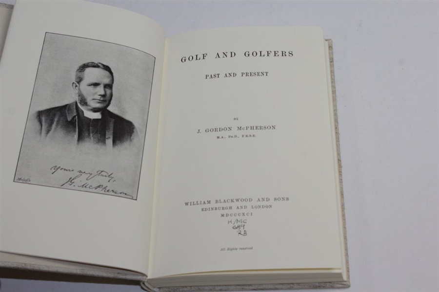 Golf and Golfers: Past and Present' 1991 USGA Reprint Book by George Robb