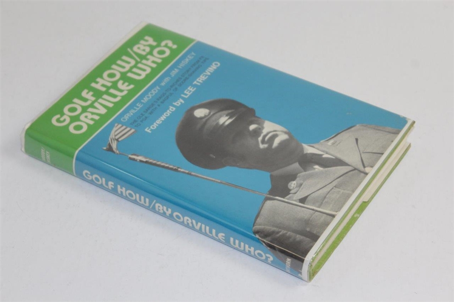 Golf How/By Orville Who?' 1972 Book by Orville Moody with Jim Hiskey