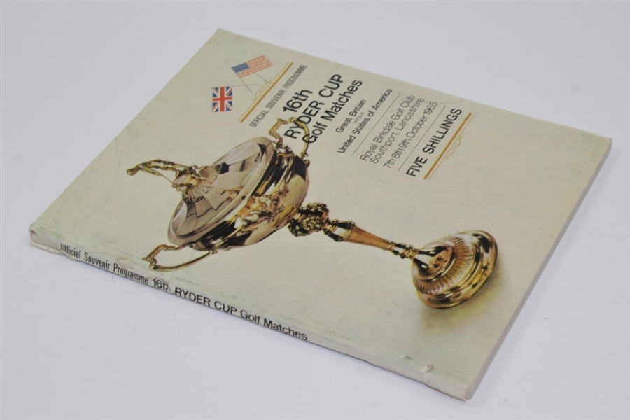 1965 Ryder Cup Matches at Royal Birkdale GC Official Program