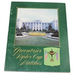 1979 Ryder Cup Matches at The Greenbrier Official Program