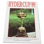 1989 Ryder Cup Matches at The Belfry Official Program