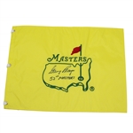 Gary Player Signed Undated Masters Embroidered Flag with 52nd Masters JSA ALOA