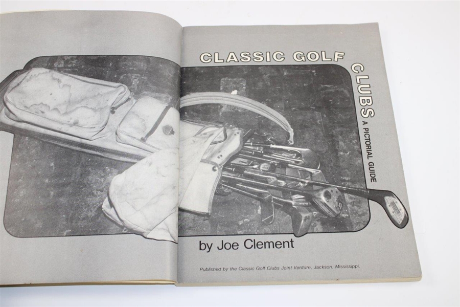 Classic Golf Clubs: A Periodical Guide' by Joe Clement with Values Pamphlet