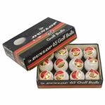 Classic Dozen Wrapped Dunlop 65 Personalised Golf Balls in Original Box