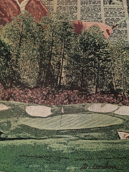 Large Arnold Palmer Beats Player & Finsterwald in Masters Playoff Throw Blanket