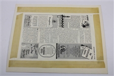 Gene Sarazen Rheingold Beer Ad with 1954 Golfer Mag. & Two Facsimile 1922 US Open Photos