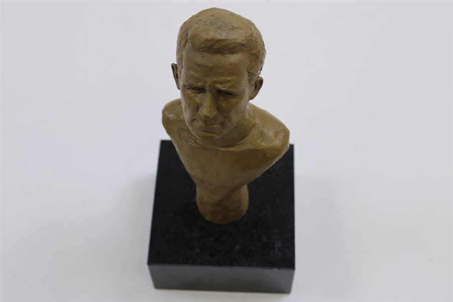 Original Gary Player Polymer Resin & Bronze 'The Black Knight' Bust by Sculptor Robert Fletcher with COA