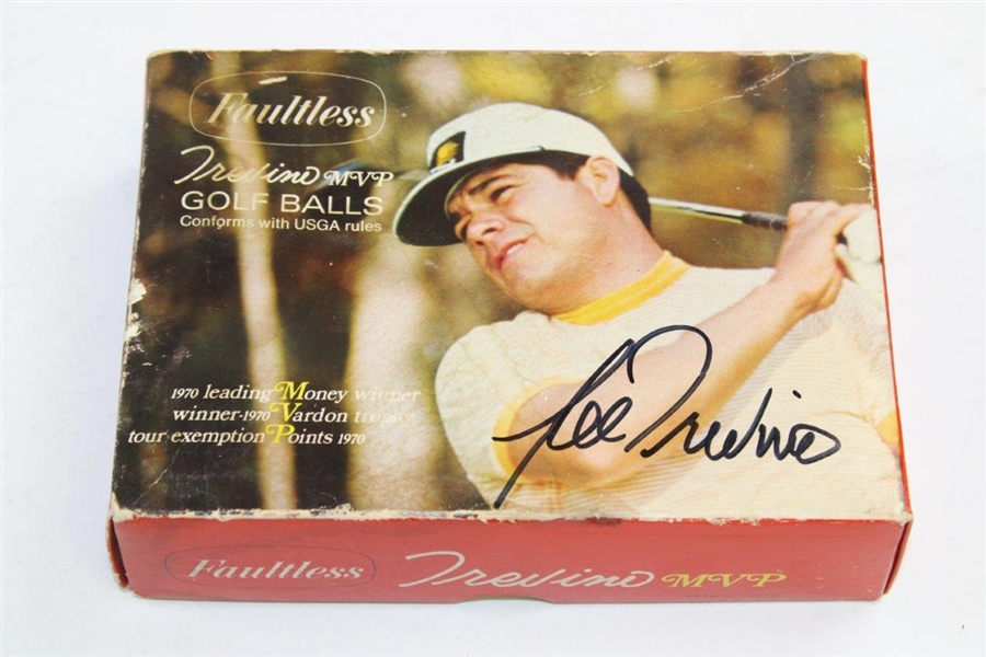 Lee Trevino Signed Classic MVP Faultess Dozen Golf Balls Box with Two Sleeves JSA ALOA