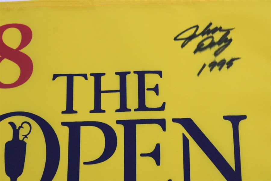 John Daly Signed Undated The OPEN Flag with '1995' JSA ALOA