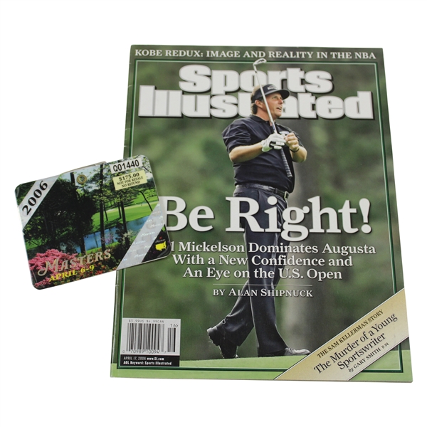 2006 Masters SERIES Badge with 2006 Sports Illustrated Magazine