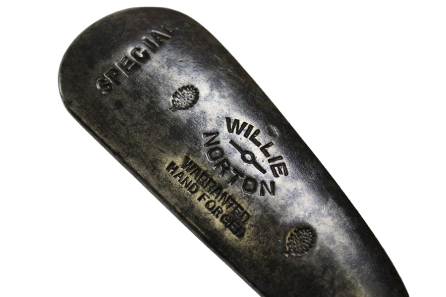 Willie Norton Warranted Hand Forged Special 'Sammy' Dot Punched Face Iron