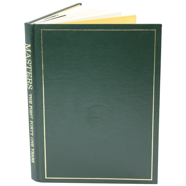 Masters: The First Forty One Years Tournament Annual Book Multiple Winners Signed JSA ALOA 