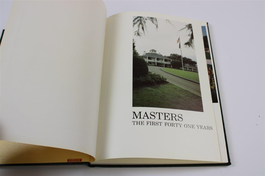 Masters: The First Forty One Years Tournament Annual Book Multiple Winners Signed JSA ALOA 