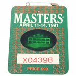 1991 Masters Tournament Series Badge #X04398 Ian Woosnam Winner 