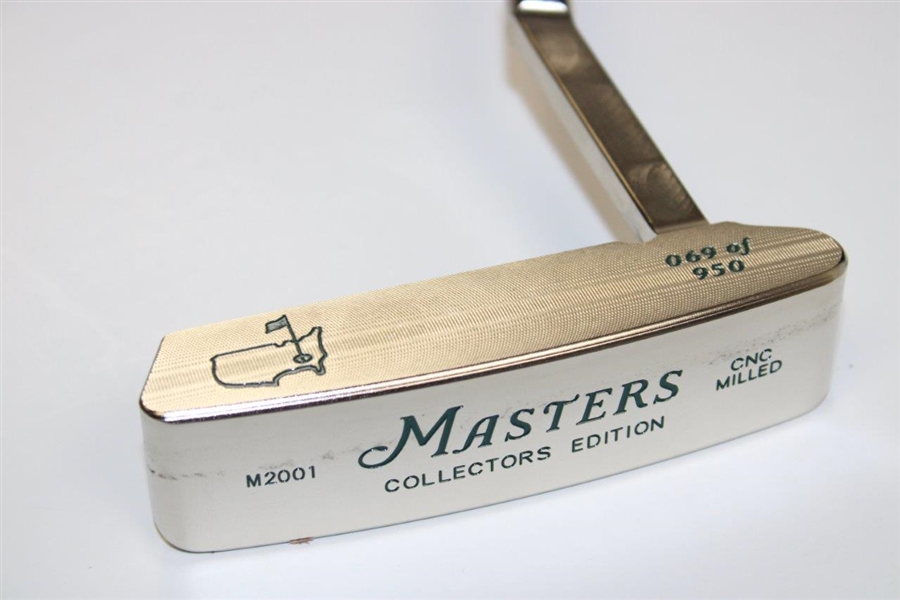 2001 Masters Tournament Ltd Ed 69/950 Putter In Box With Cert
