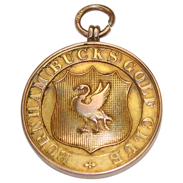 1896 Burnham (Bucks) Golf Club 9k Gold Medal Awarded to H. Downes - Easter Presentation