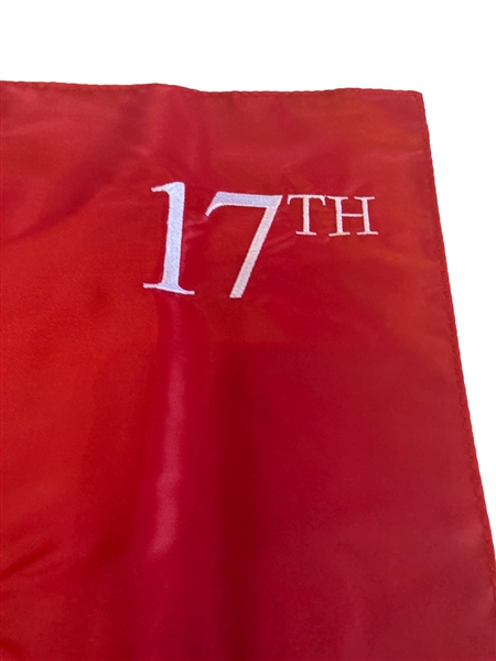 The Old Course at St. Andrews Red with White Logo 17th Golf Flag