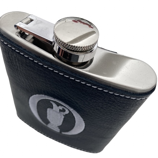 2022 Open Championship at St. Andrews Navy Leather Flask - 150th 