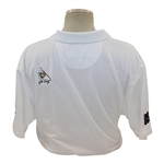 John Daly Signed Personal Match Worn White Golf Shirt with Sponsors JSA ALOA