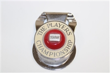 Lanny Wadkins' 1988 Players Championship Contestant Badge/Money Clip