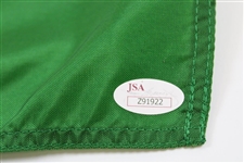 Arnold Palmer, Sam Snead & Tom Watson Signed 1994 Emerald/Yellow Masters Flag JSA #Z91922