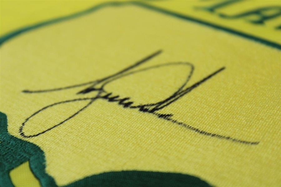 Tiger Woods Signed 1997 Masters Embroidered Flag JSA #X77587