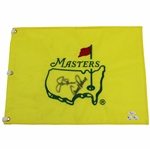 Arnold Palmer & Jack Nicklaus Signed Undated Masters Embroidered Flag JSA #Y76271