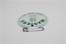 1961 Masters Tournament SERIES Badge #5655 - Gary Player Winner