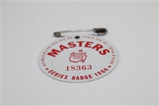 1964 Masters Tournament SERIES Badge #18363 - Arnold Palmer Winner