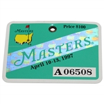 1997 Masters Tournament SERIES Badge #A06508 - Tiger Woods Winner