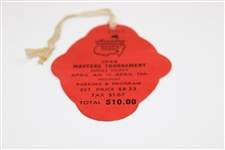 1948 Masters Tournament SERIES Badge #1985 - Claude Harmon Winner