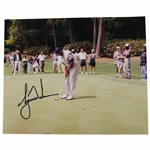 Tiger Woods Signed Original Putting During 1997 Masters Practice Rd Photo - April 8th JSA ALOA