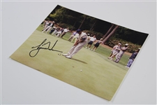 Tiger Woods Signed Original Putting During 1997 Masters Practice Rd Photo - April 8th JSA ALOA