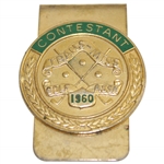 1960 Trans Mississippi Golf Assoc. Contestant Badge/Money Clip