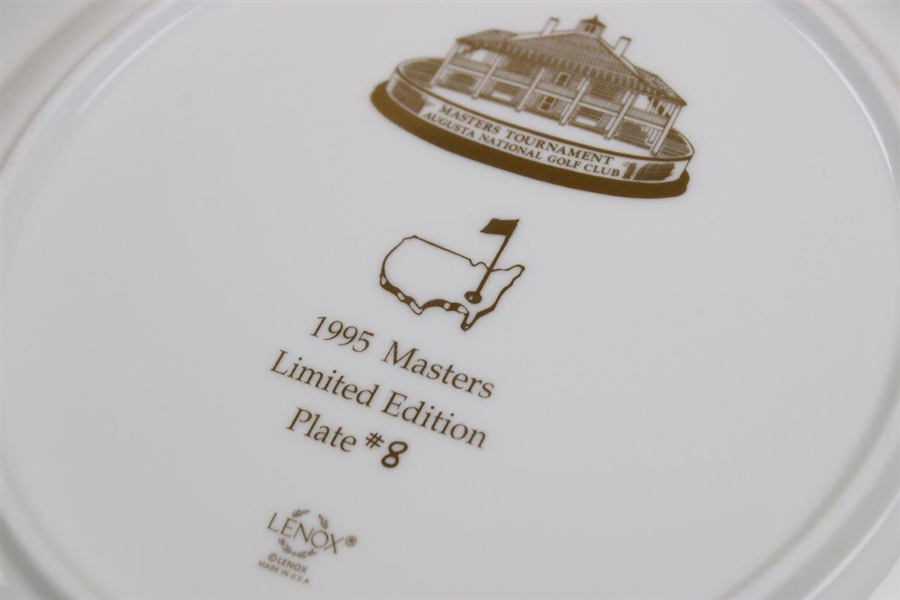 1995 Masters Tournament Lenox Commemorative Member Plate #8 with Original Box