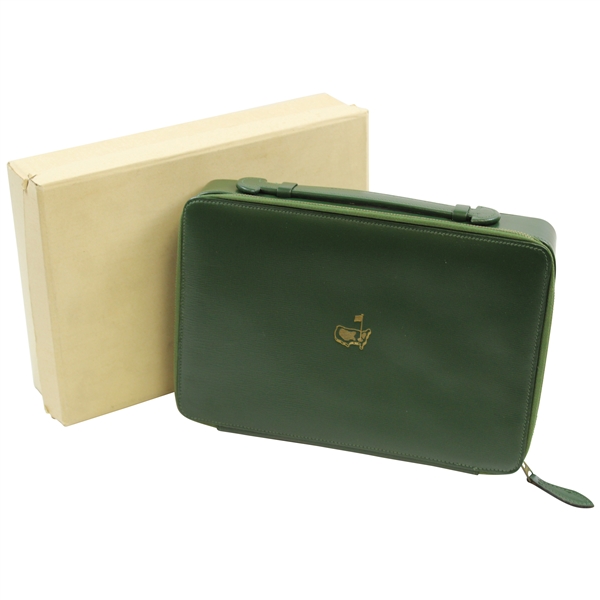Circa 1970's Augusta Natonal GC Member Gift - Green Zippered Case in Original Box