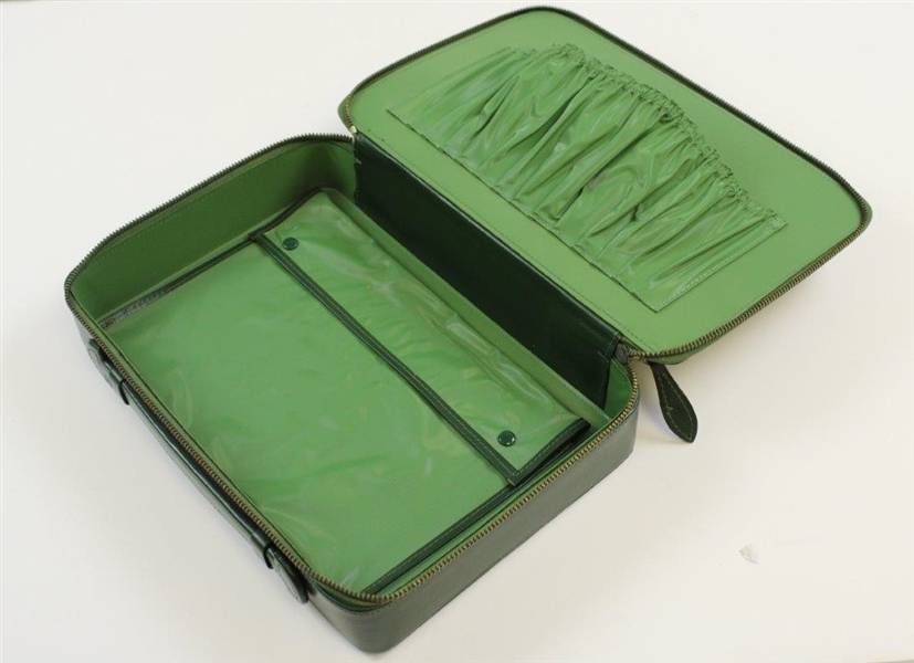 Circa 1970's Augusta Natonal GC Member Gift - Green Zippered Case in Original Box