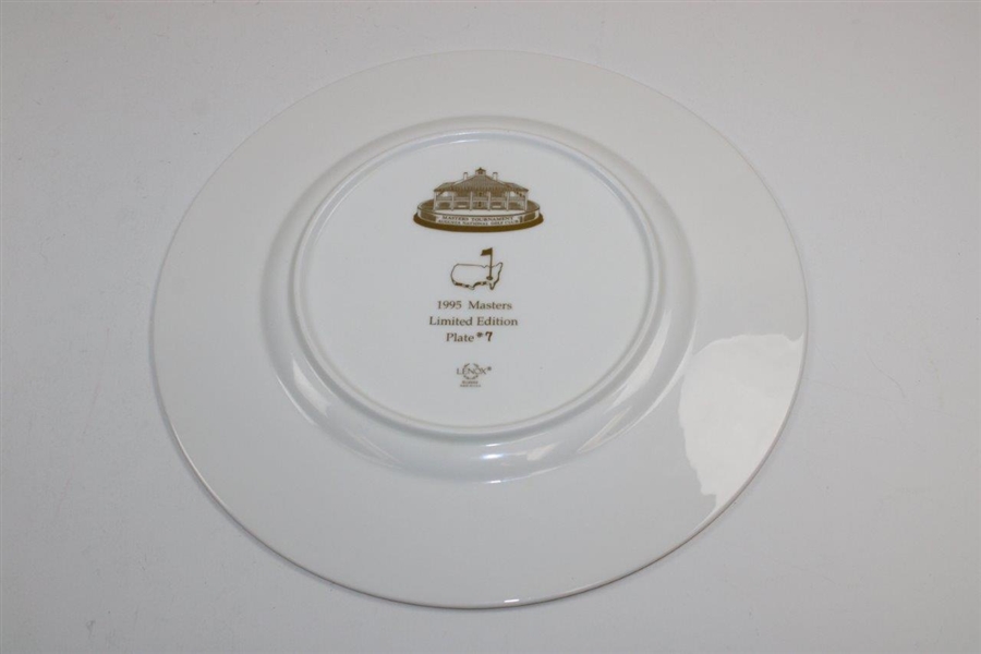 1995 Masters Tournament Lenox Commemorative Member Plate #7 with Original Box & Card